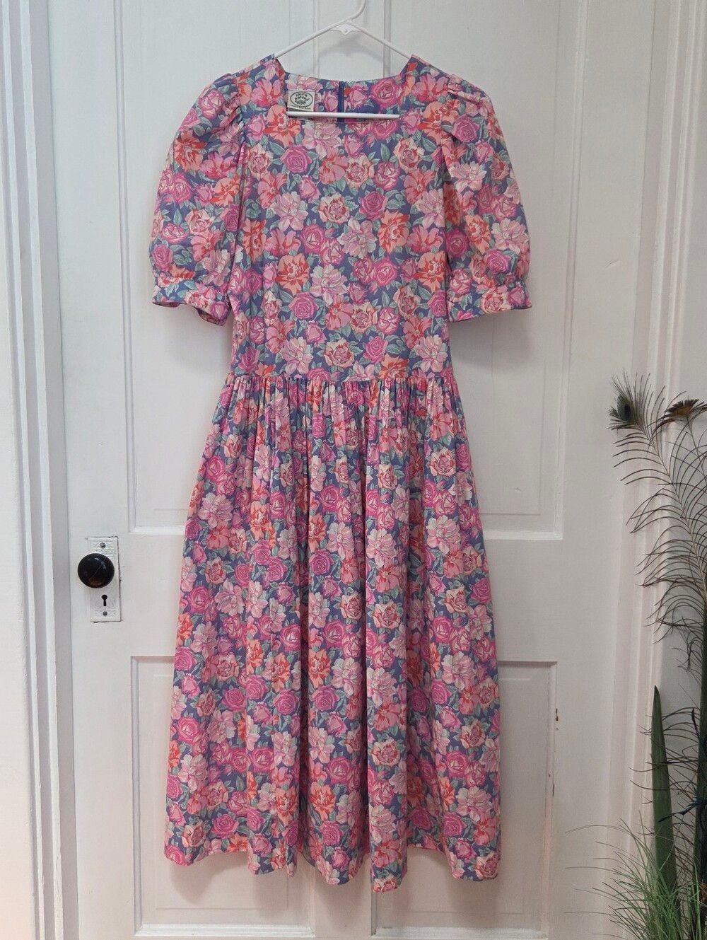 Vintage Laura Ashley Floral Prairie Dress 10